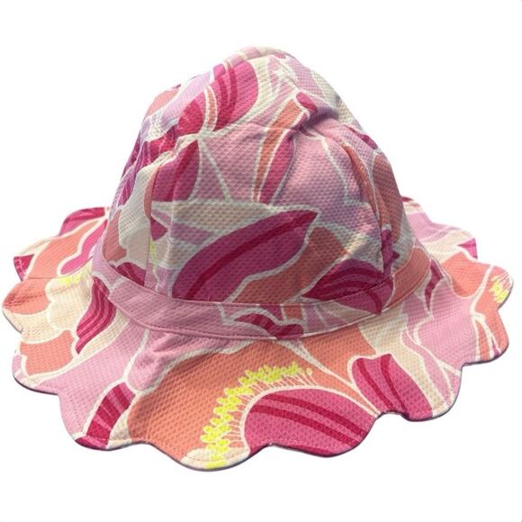 NWT Janie and Jack Peony Print Bucket Hat Girls Size 4-5 - Picture 2 of 8